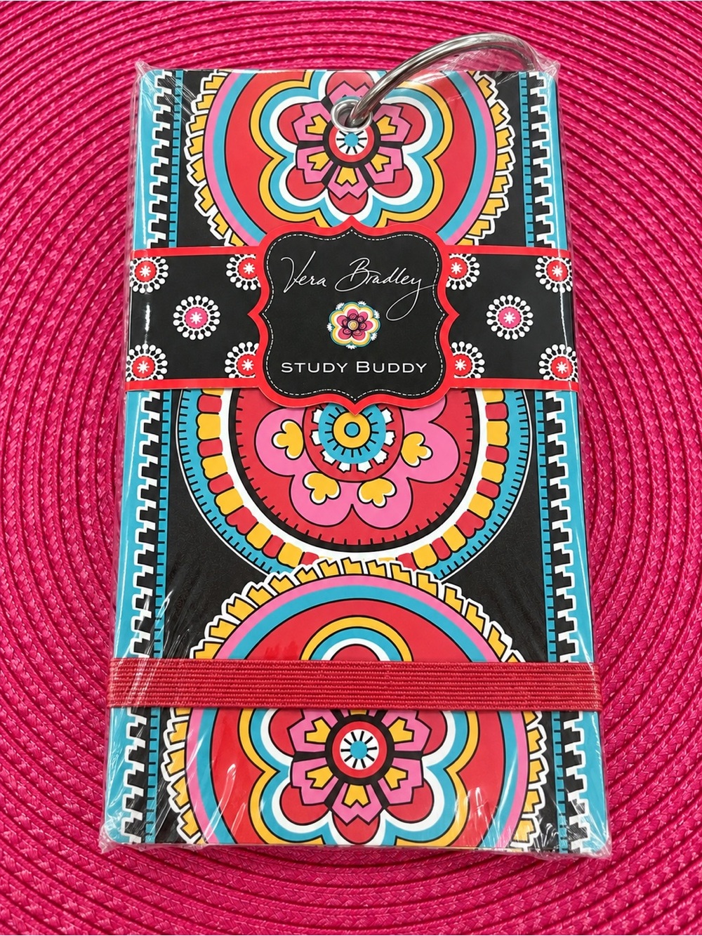 Vera Bradley Study Buddy Parisian Paisley 100 Index Cards Retired New Sealed